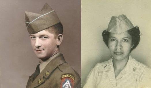 my dad and mom . . . both served during the Korean Conflict . . . thank you to all who have served both past and present . . . roberto, raoul, jason ❤️