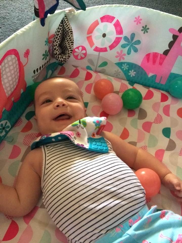 Lily playing with her toys !