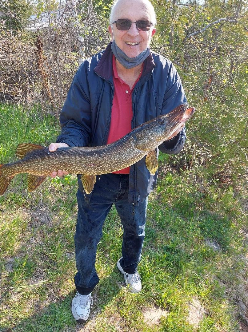Peter had a good day at the dam