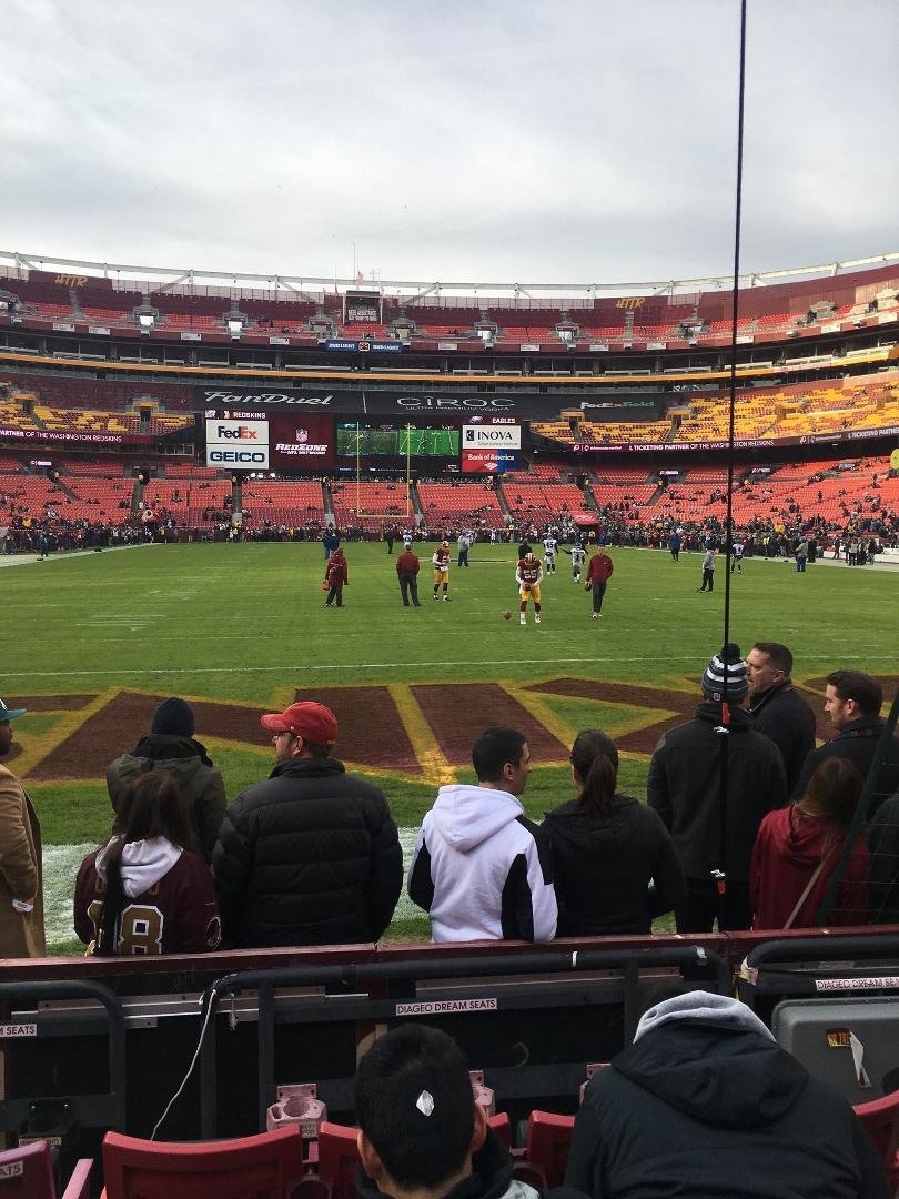 Go EAGLES!!!! At the Eagles Redskins game. Way more green here than read. Tons of Eagles chants.