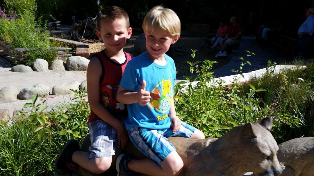2 wild boys enjoying NWTrek.