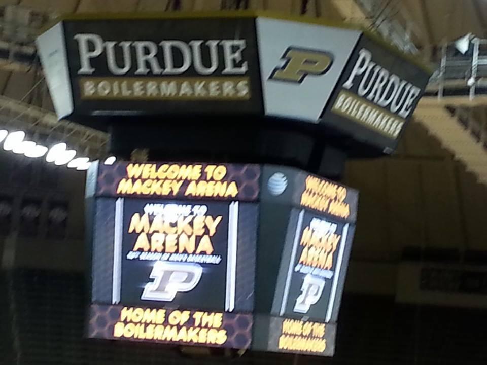 Daniel and I are at Mackey Arena getting set to watch the Boilers take on Michigan. Boiler up!!