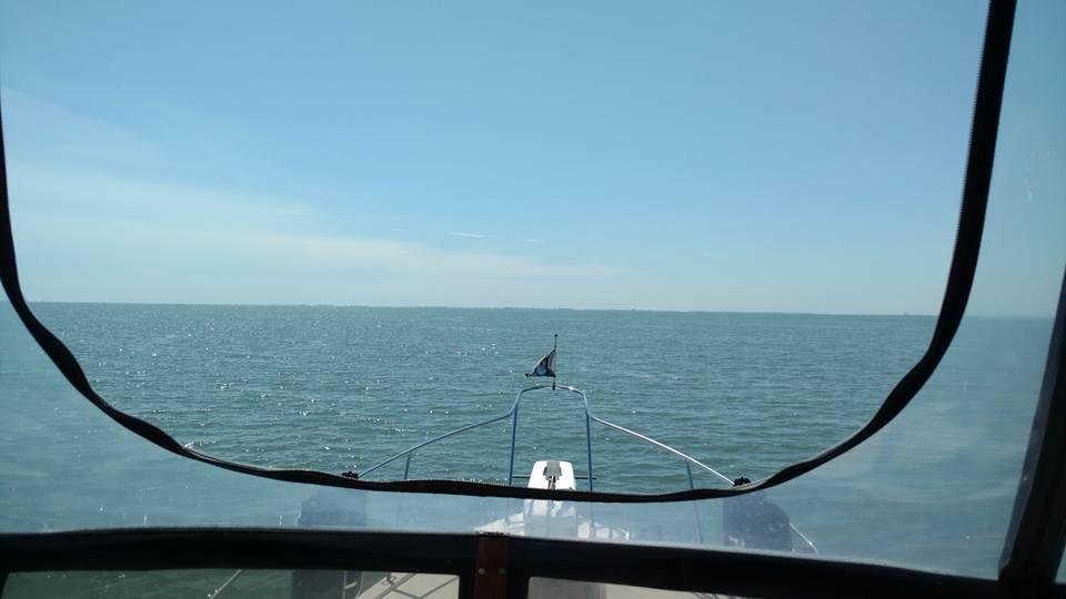 Lake Erie is flat today