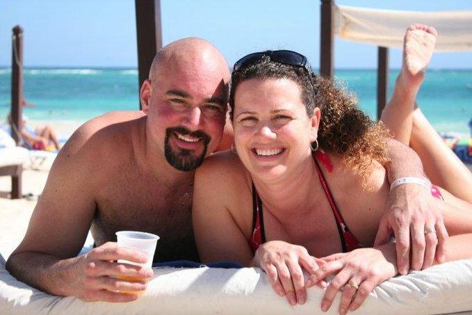 david & chantale on vacation