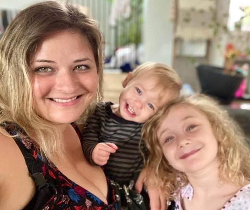 My 3 girls...so close, but so far away when I can’t hug ‘em! I am sure Andy took the picture!