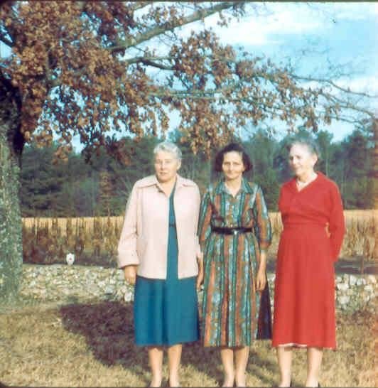 My mom and her sisters Jane and Maude I thinks this was about 1957 or 1958.