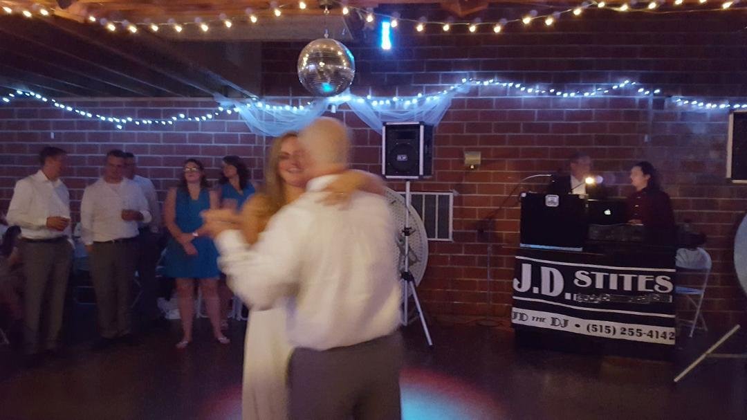 Father and Daughter dance at his daughters wedding.