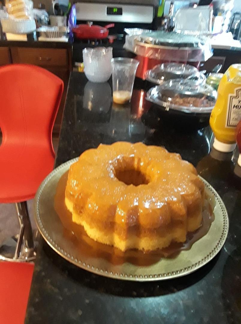 Flan cake. Made by The Gringo Girl.
