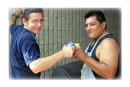 Al and Marcelo making the best tri-tip known to man!