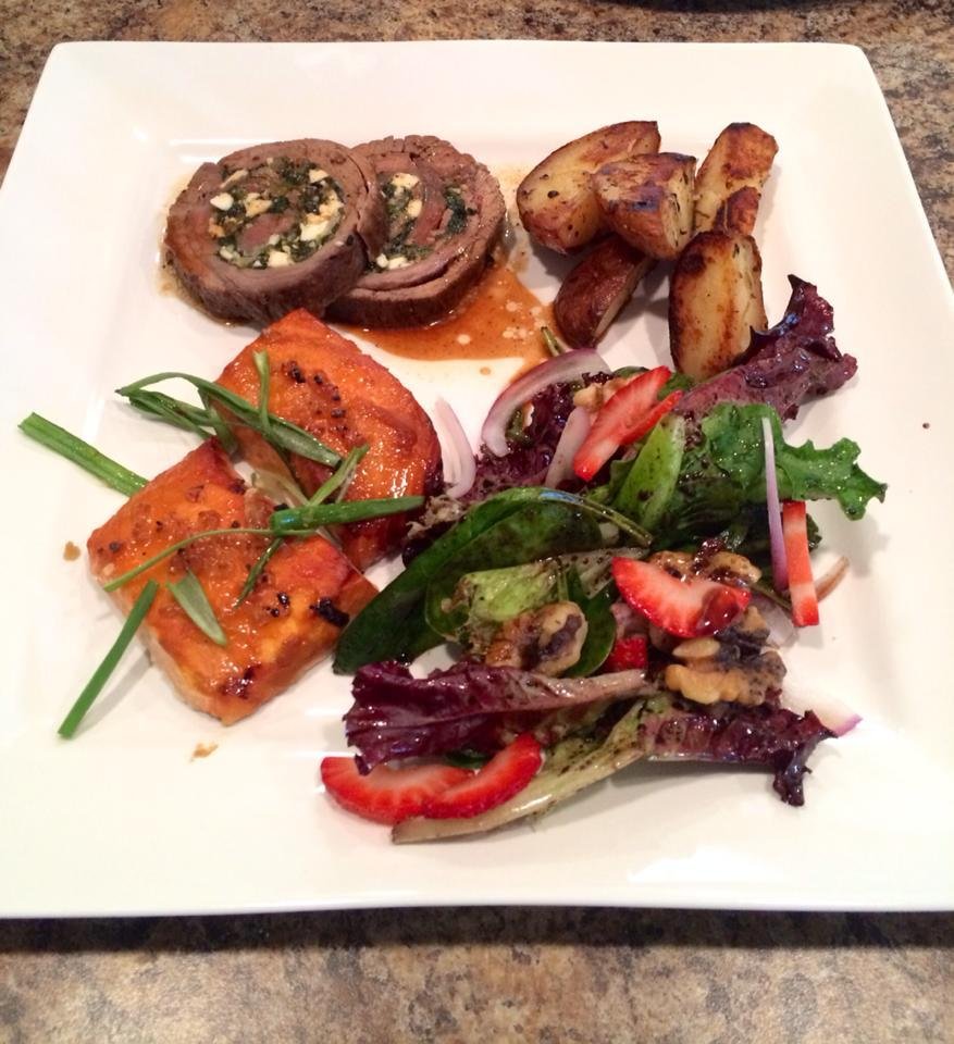 My NHL game dinner from the comfort of my own home :-)