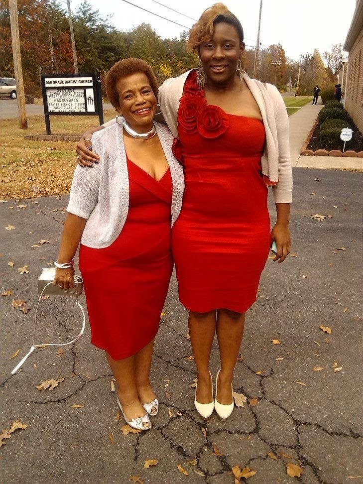 Women n red at Sheree Monroe wedding!