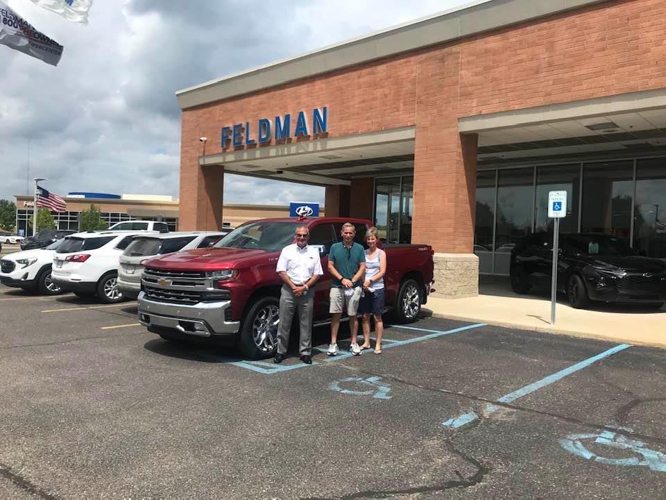 CONGRATS to JOSE&CHERYL MONTAVLO on their purchase of a 2020 CHEVY SILVERADO CREW CAB LTZ LOADED WITH THE 6.2 MOTOR ! Come see me at FELDMAN CHEVROLET NEW HUDSON for a FELDMAN DEAL ! As always we go the extra mile for compl
