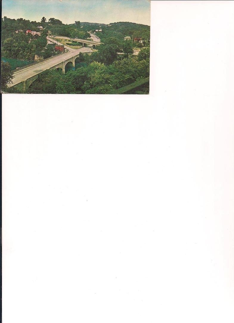Postcard I found labeled Crossroads to the Catskill Mountains at Catskill, NY