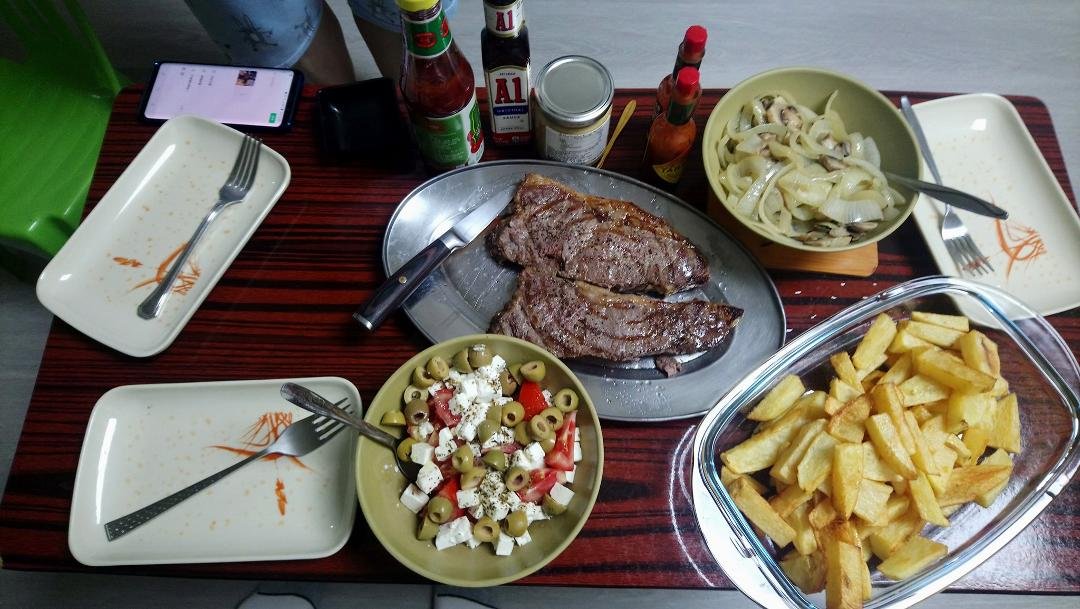 Simple dinner this evening