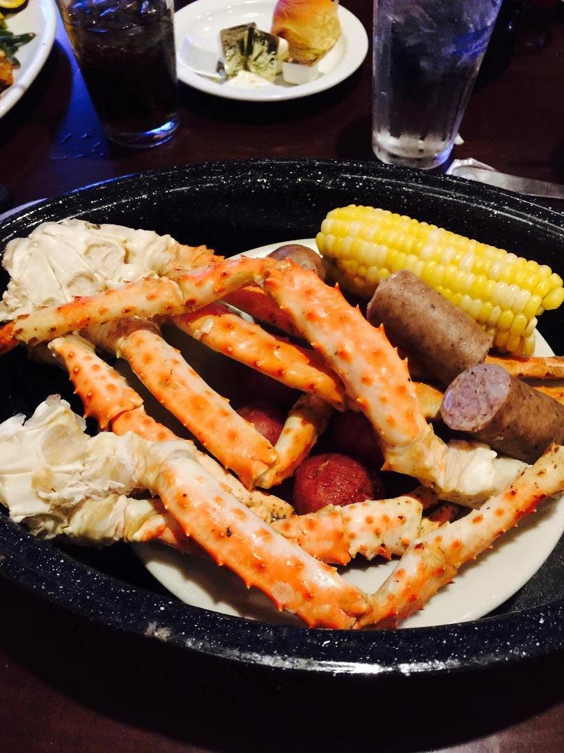 Spent the day in Intercourse, PA. today (giggle) and we're eating at the Black Knight Tavern. Can you ever get enough crab legs?