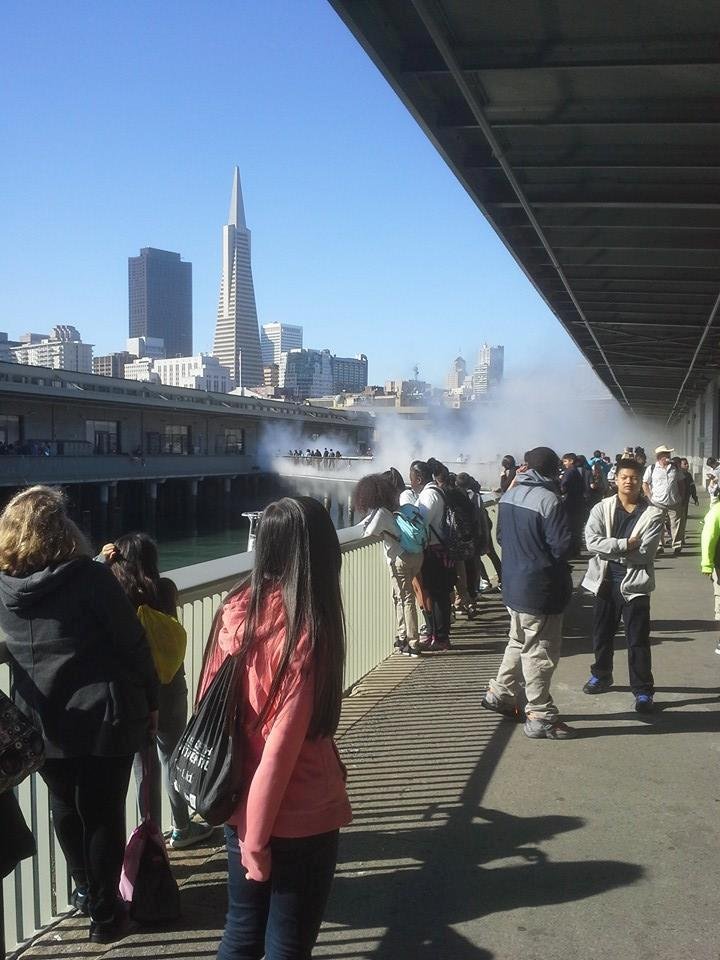Field trip to the Exploratorium with 120 of my closest friends! Cool and overwhelming.