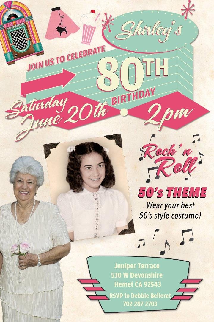 Hello Friends and Family of Shirley Piedmont-Lyon-Genzler.  
We are gathering together to celebrate her 80th birthday!!
  Those who were taught piano and accordion by this wonderful woman, those that love and appreciate her