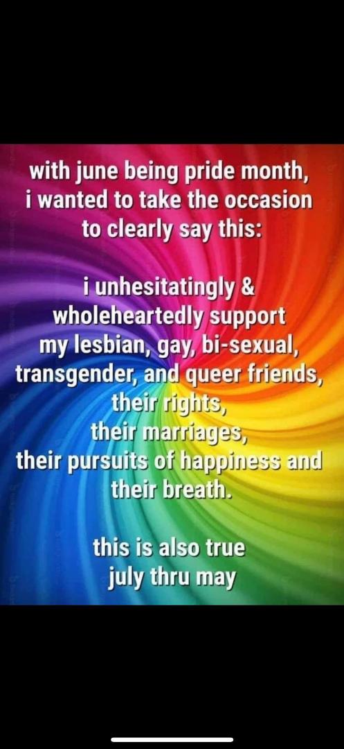 100%....always 🏳🌈