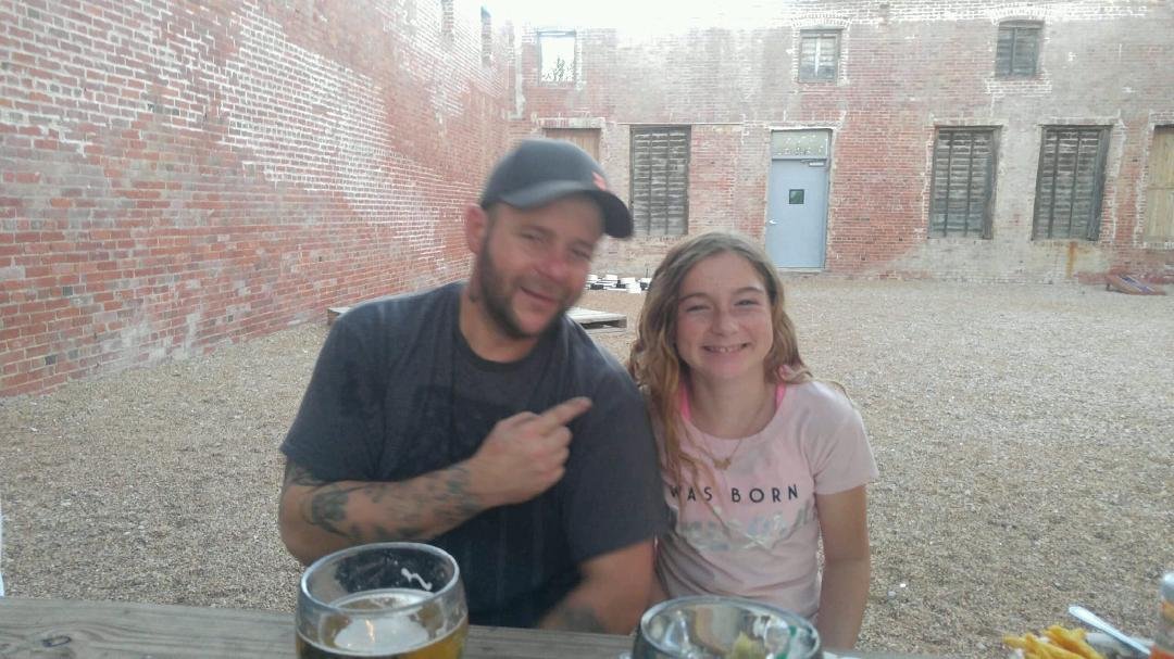 Celebrating the big 13 with my number 2. Happy birthday my midget.