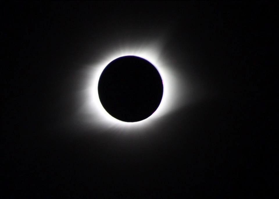 Eclipse with Julie Travis and Adam Travis. 1300 miles round trip in 23 hours for 2 minutes and 46 seconds. FANTASTIC. This is my best picture.