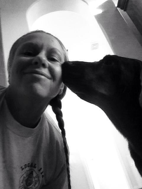 Me n my puppy who is now 10!!!!
