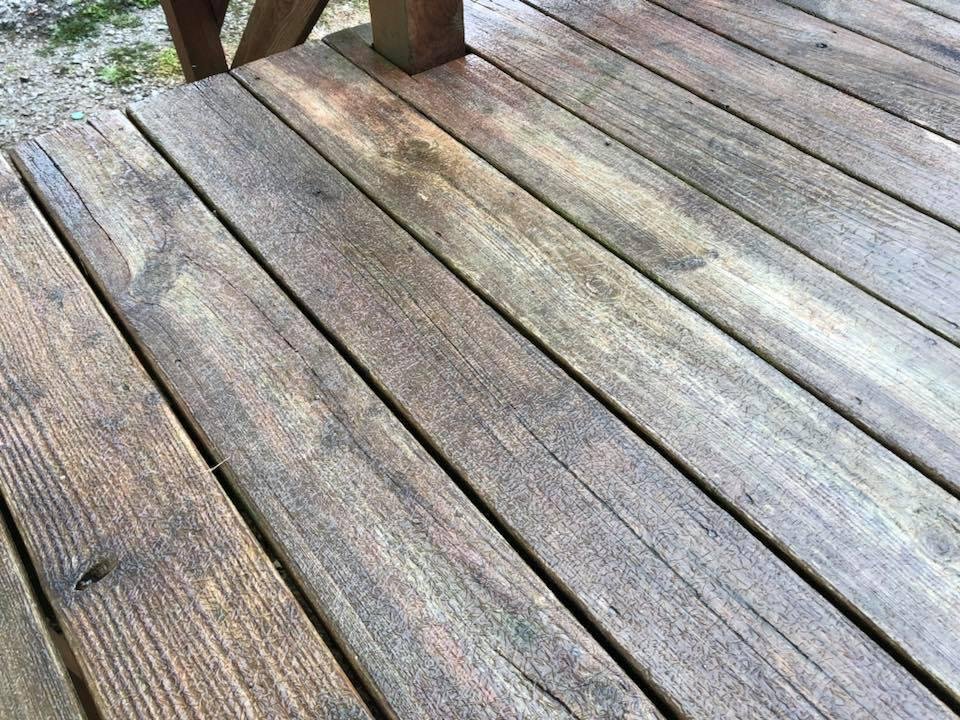 Nothing but ice on our back deck 😳