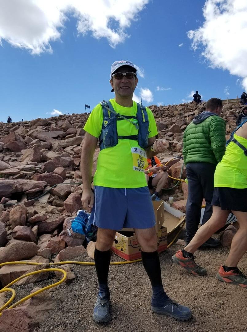 Boris on the top of Pikes Peak!