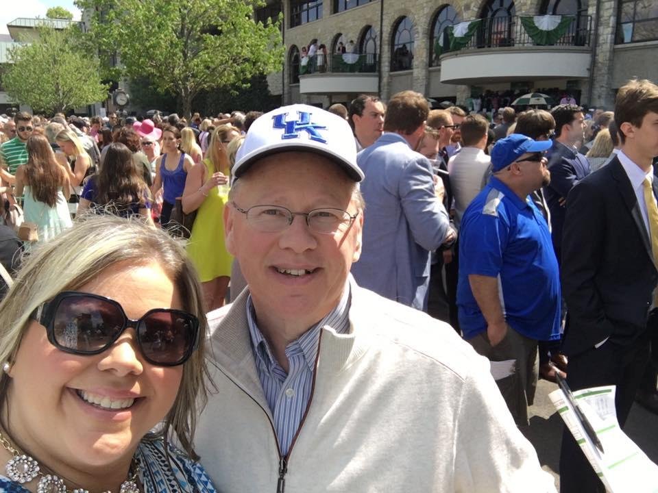 A beautiful day at Keeneland with Katy close friends and a cast of thousands!