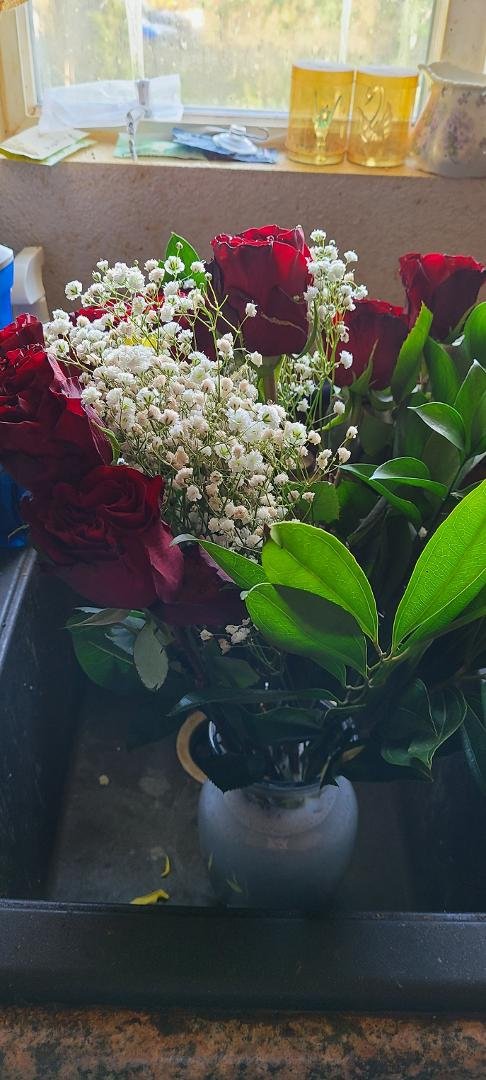 Bought flowers for my wife for our fortieth anniversary
