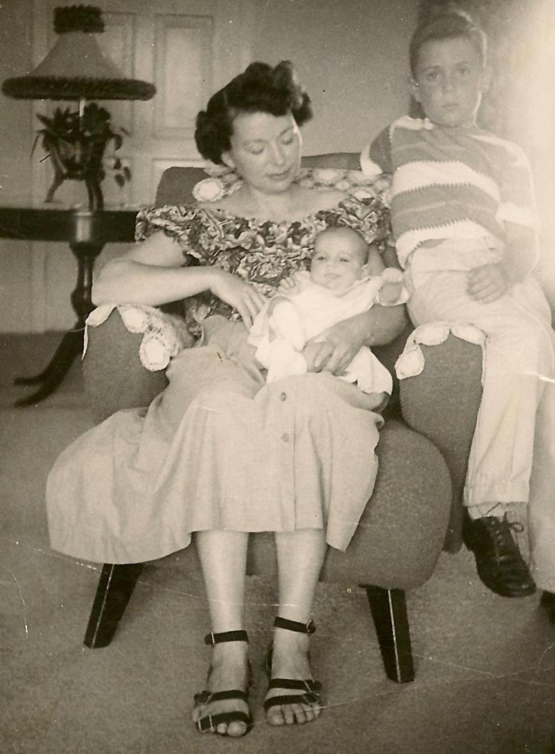 This photo is of my mother, brother (John) and me (the baby).
Remembering my mother on Mother's Day.
Quote from my mother: "Always look at the big picture".