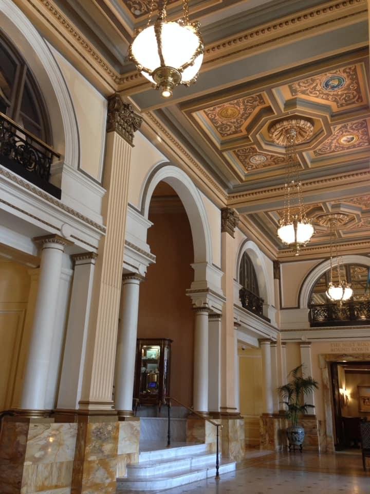 The residence of presidents...InterContinental The Willard Washington D.C. enjoying the lovely lobby while waiting for our room for the weekend. Amazing to think of Lincoln hanging out here. So much history....happy to be h