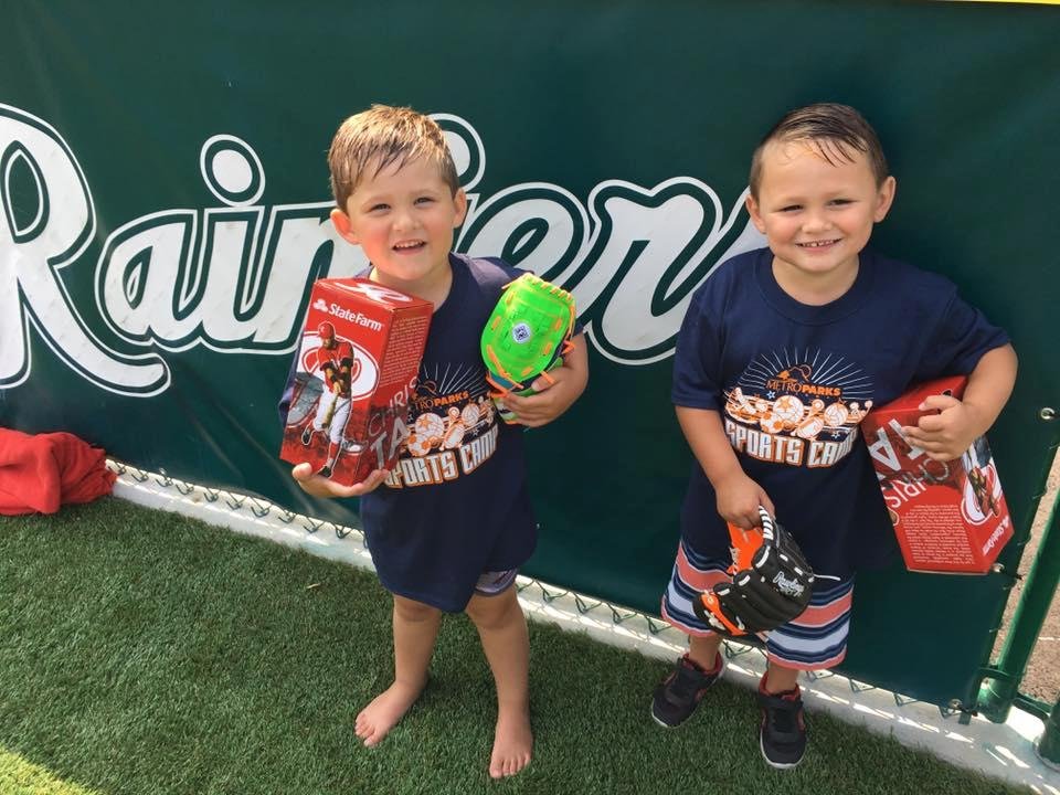 Wiffle balls, bobble heads, and the Rainiers...wiffle ball camp at Cheney Stadium