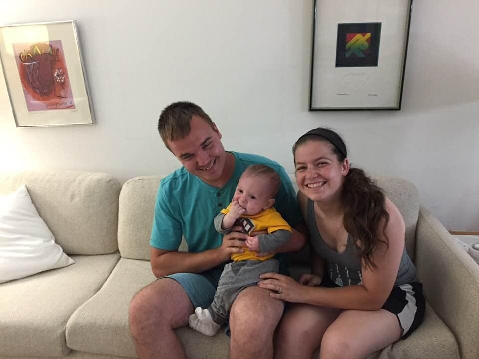 Tyler and Jennifer with Joel