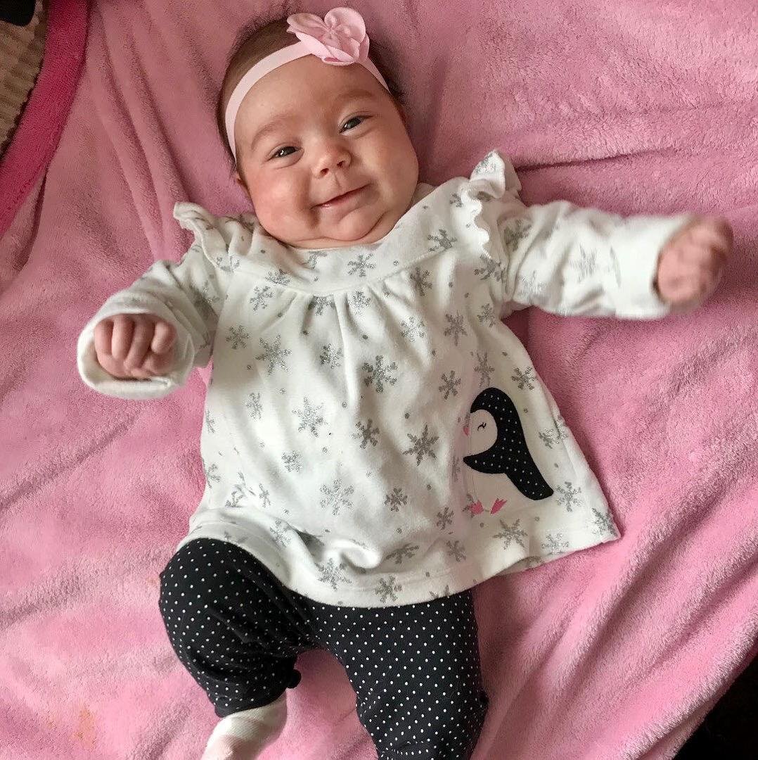 My newest granddaughter getting so big!