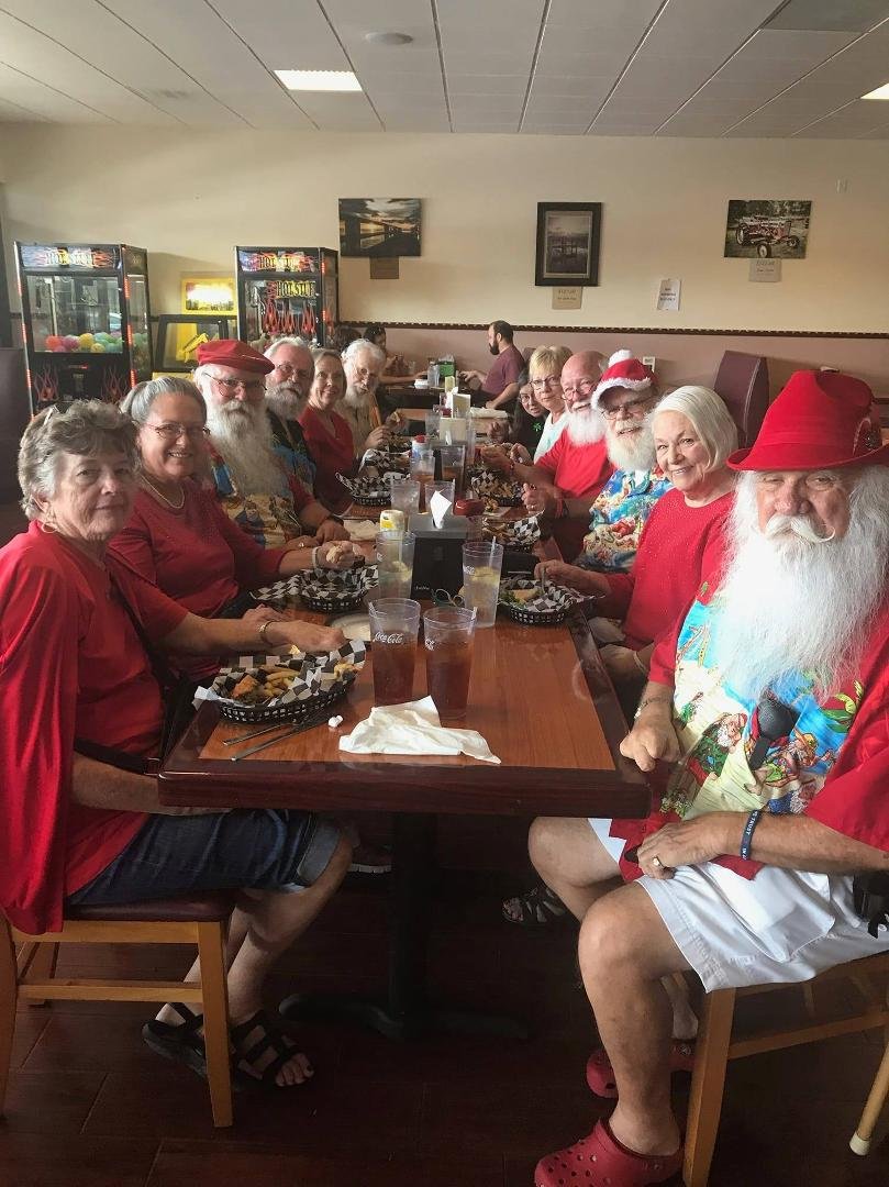 Santa lunch at Kelly's in Melbourne