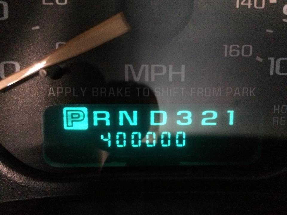 400,000 miles on my 02 Silverado and still rolling!!! Should I shoot for half a million!!!