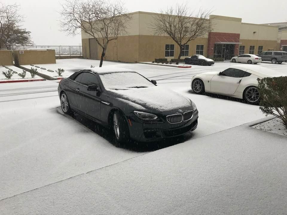 Everything is now covered in snow and hail. This happened in about 15 minutes.