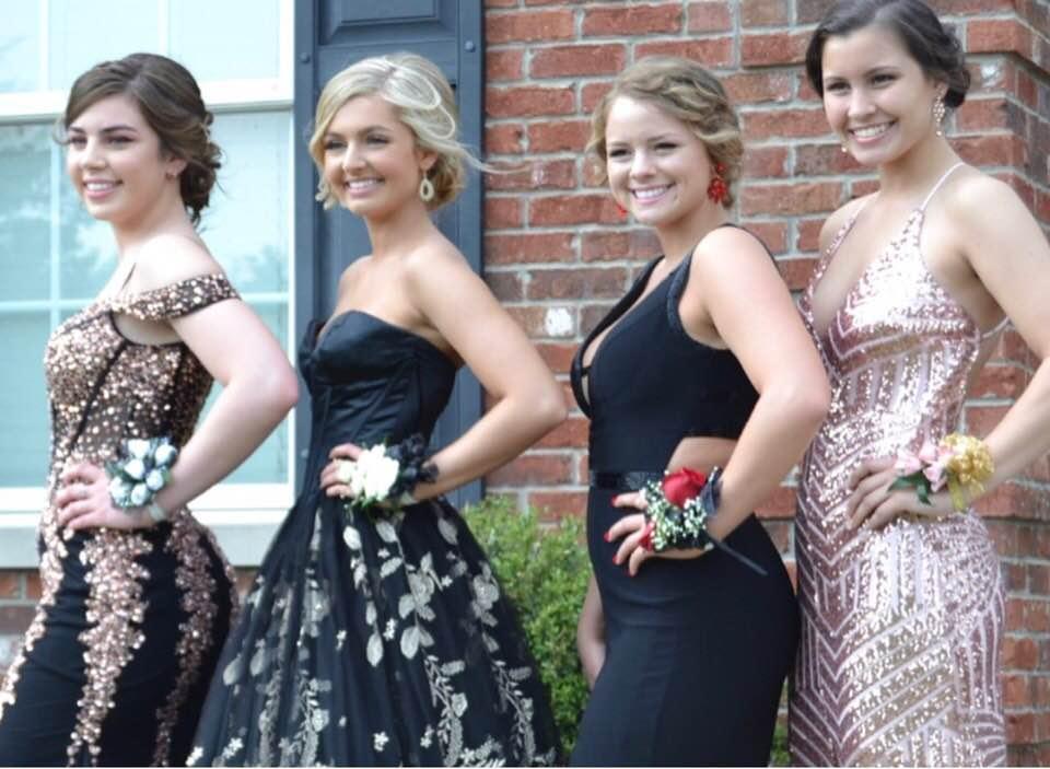 Baby girl goes to prom