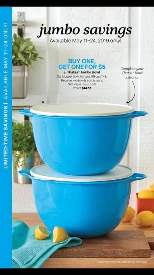 judiths.my.tupperware.com
Ends May 24th