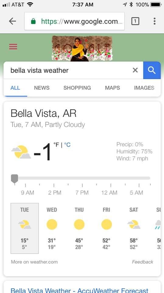Cooled off last night!!!