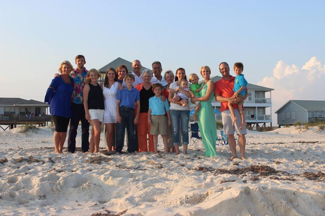 The Roberts Family at
The beach in Ft. Morgan AL