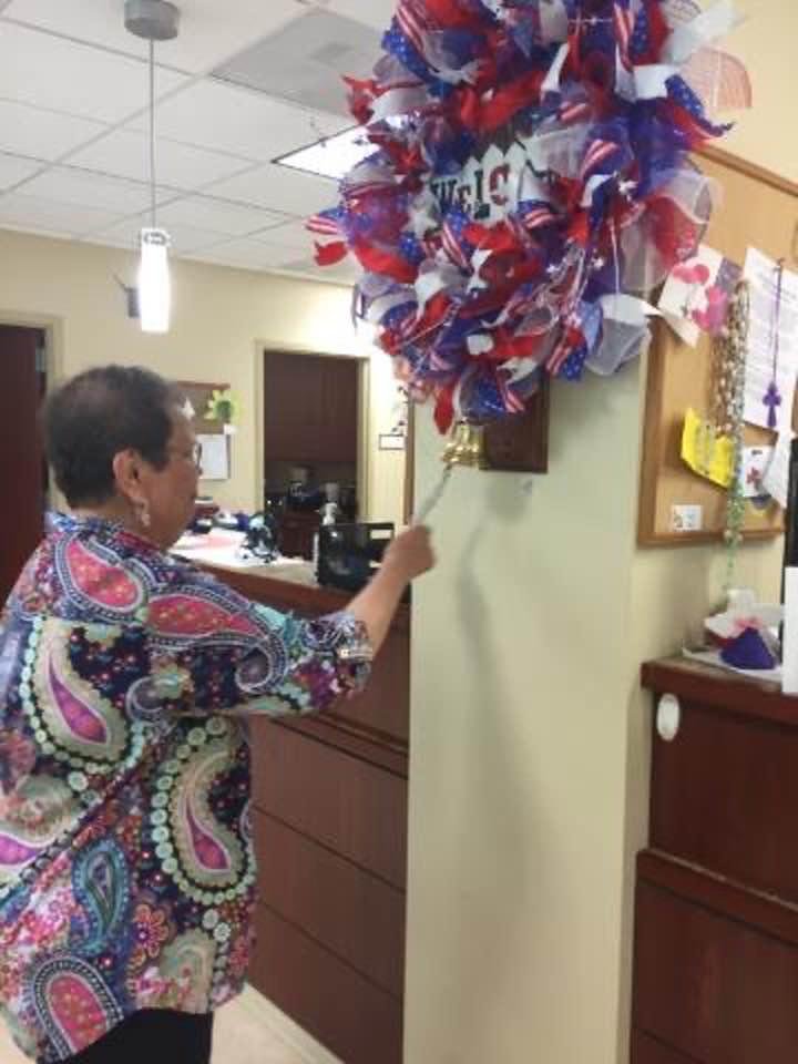 4 years ago I rang this bell and if my mammogram is correct I shall not have to do this again👏🥳🥳🥳