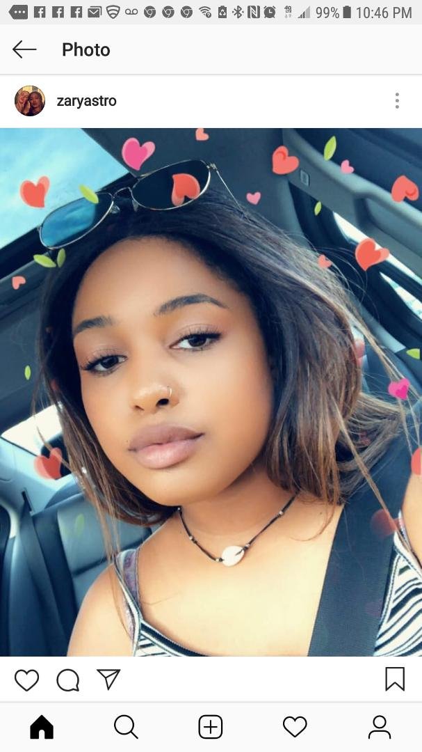 My youngest daughter growing up