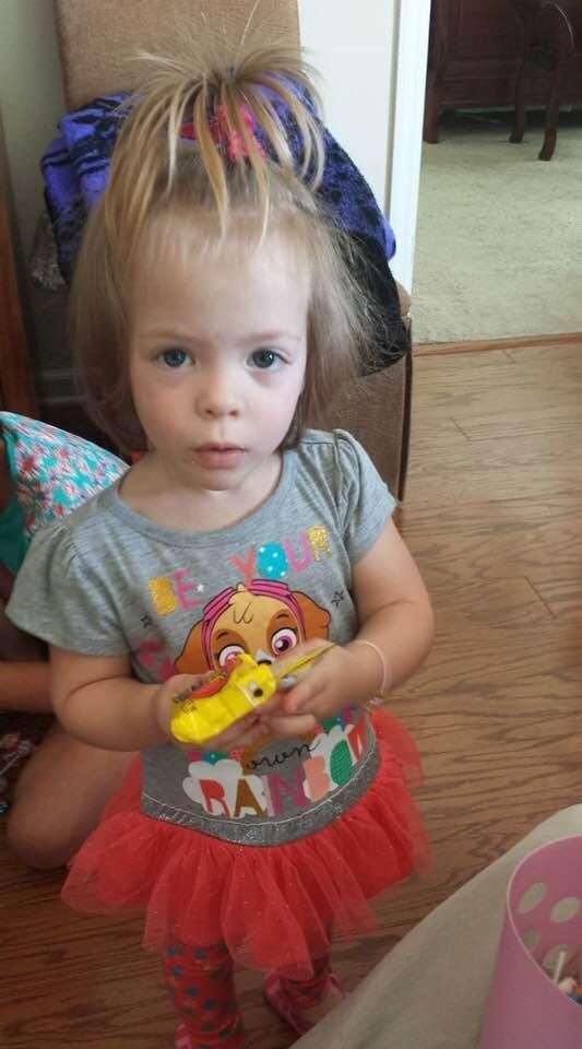 My great granddaughter Serena the miracle girl, smart as a whip!