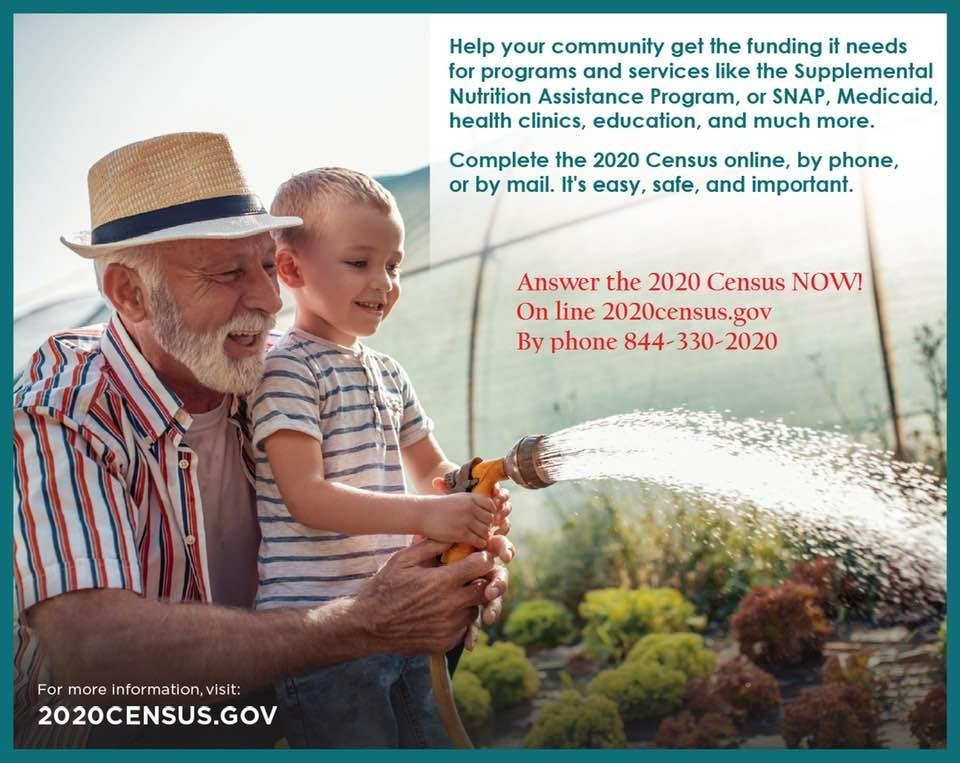 Please share this important information. Everyone needs to complete their census information.