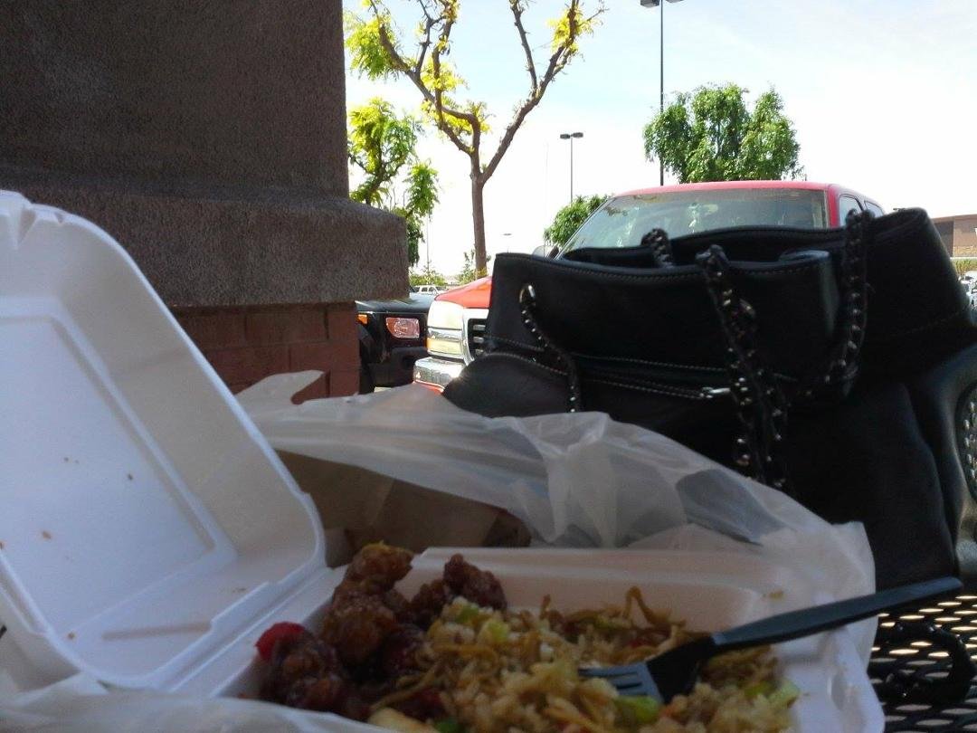 Lunch and some dude pulls up and just sits in his truck and stares at everyone