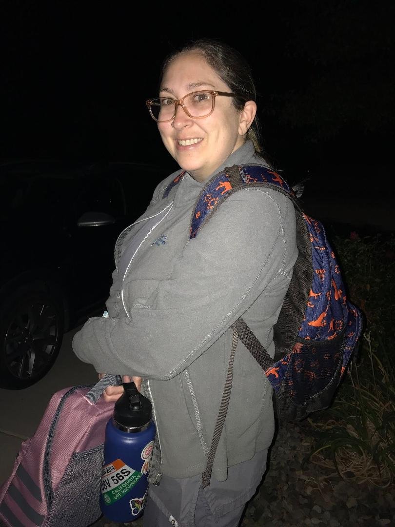 My daughter, Lisa's first day of nursing school clinicals. Congratulations and good luck!