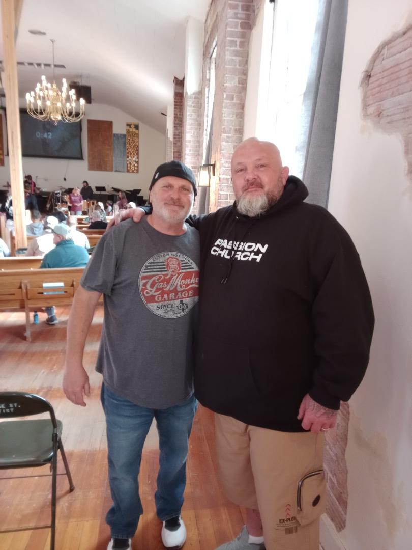 Myself and a real true friend. Hard to find like this one. Love ya doughboy