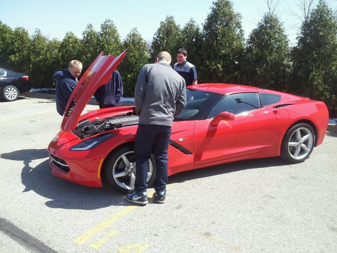 This 2014 Stingray Corvette was won by a coworker this past weekend with one $25 raffle ticket sold by an area Catholic Church.