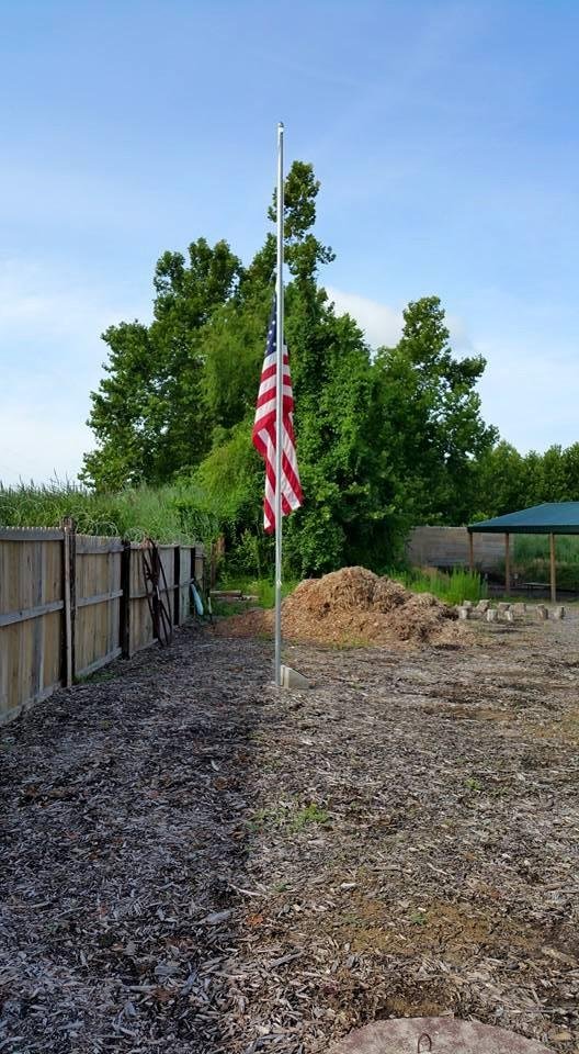 Tombstone Gun Range and Training Center flying the Flag at half mast in memory of the Sailor and Marines who gave their lives in Chattanooga, Tennessee. Semper Fi and God bless America!